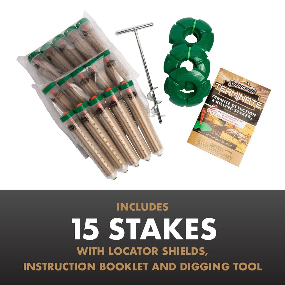 Spectracide Terminate Termite Detection & Killing Stakes, Kills 1 Pack