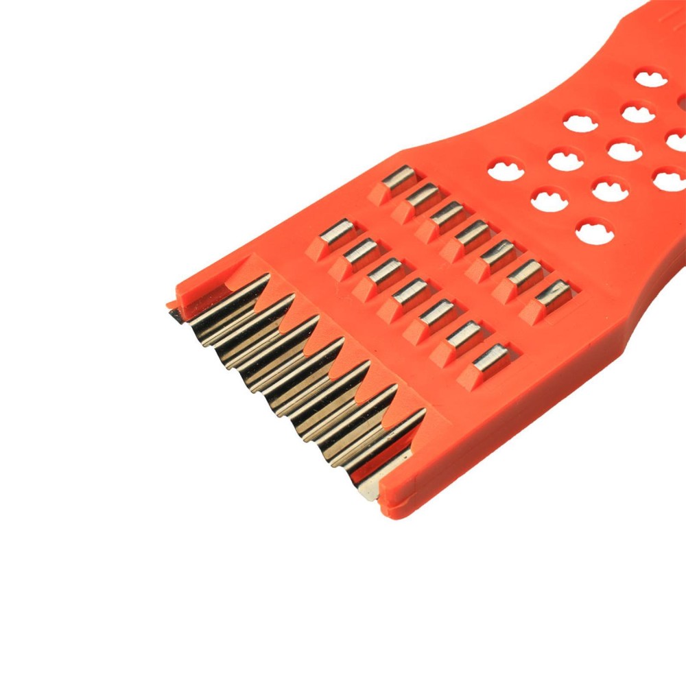 Plastic Frame Vegetable Slicer Peeler Shredder Red Silver Tone 10pcs