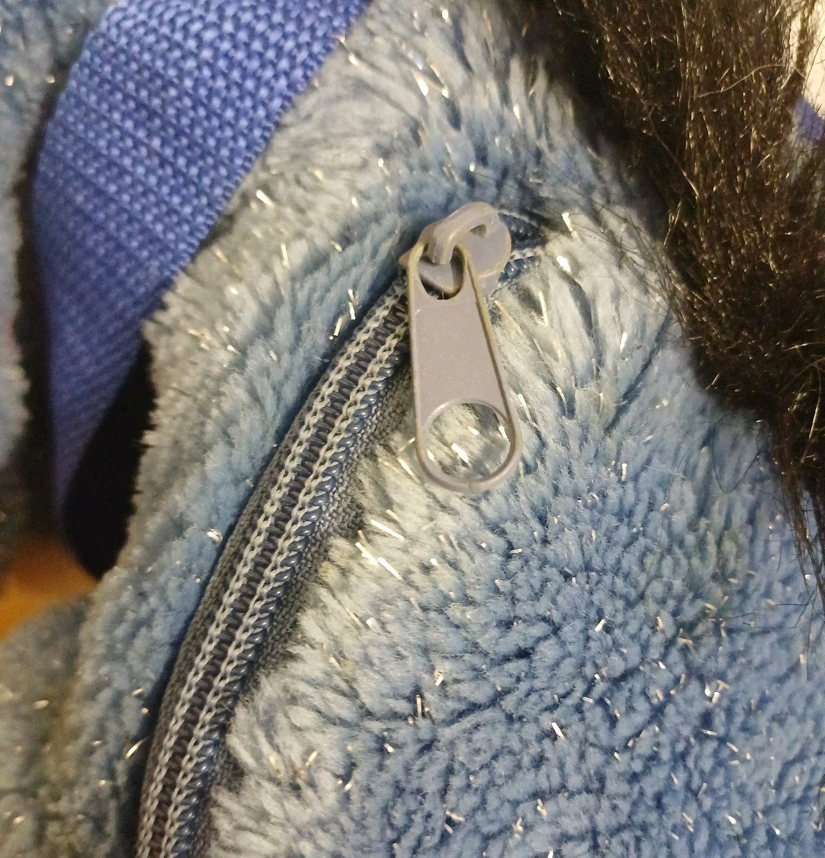 Disney Store Eeyore Sparkly Plush Backpack Adjustable Blue Straps Bag Cuddly