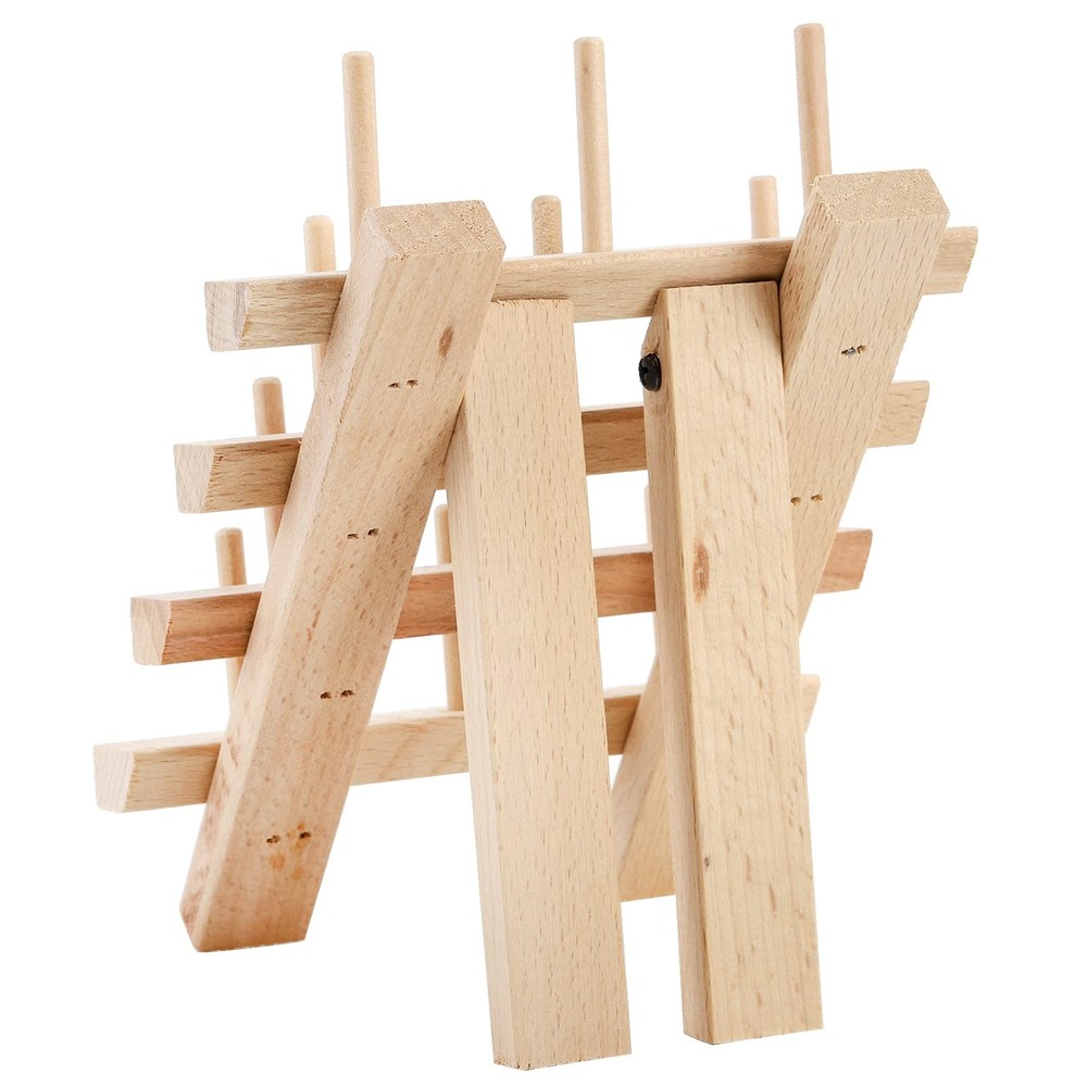 2 Pack 12 Spools Wooden Thread Holder Small Thread Racks Organizer for Sewing...