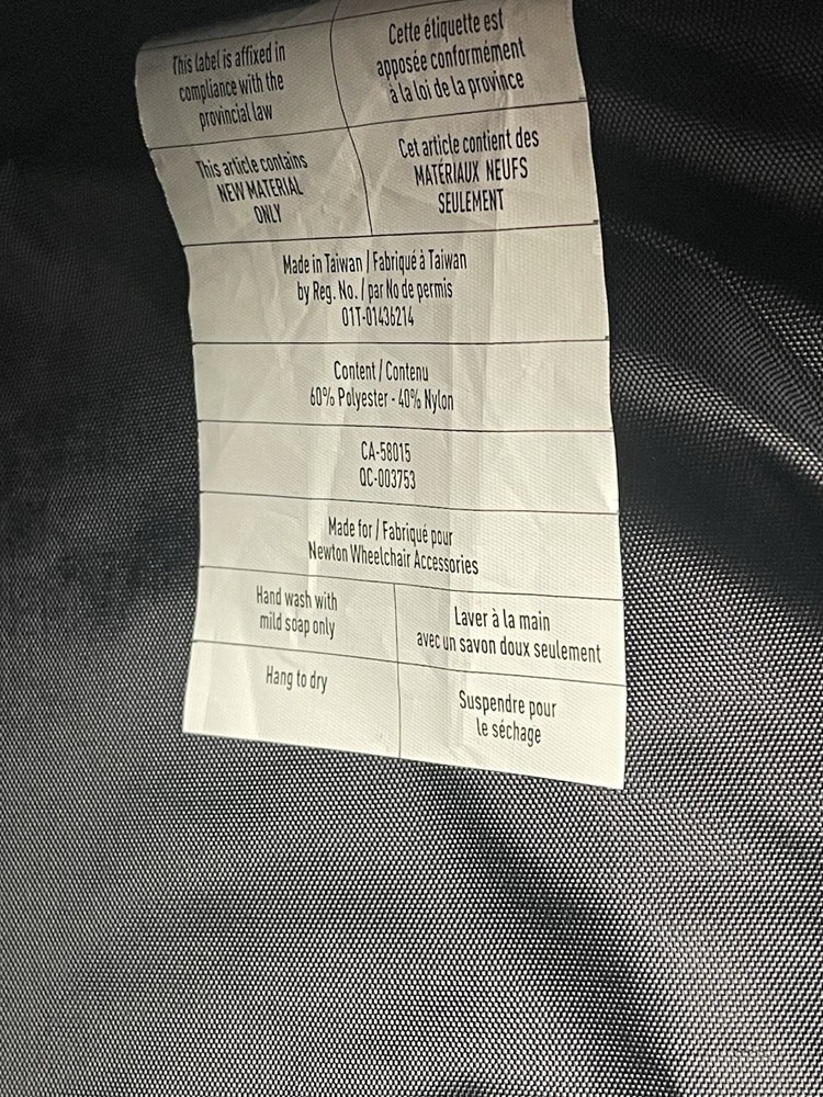 Newton Wheelchair Backpack Black Motion Composites.