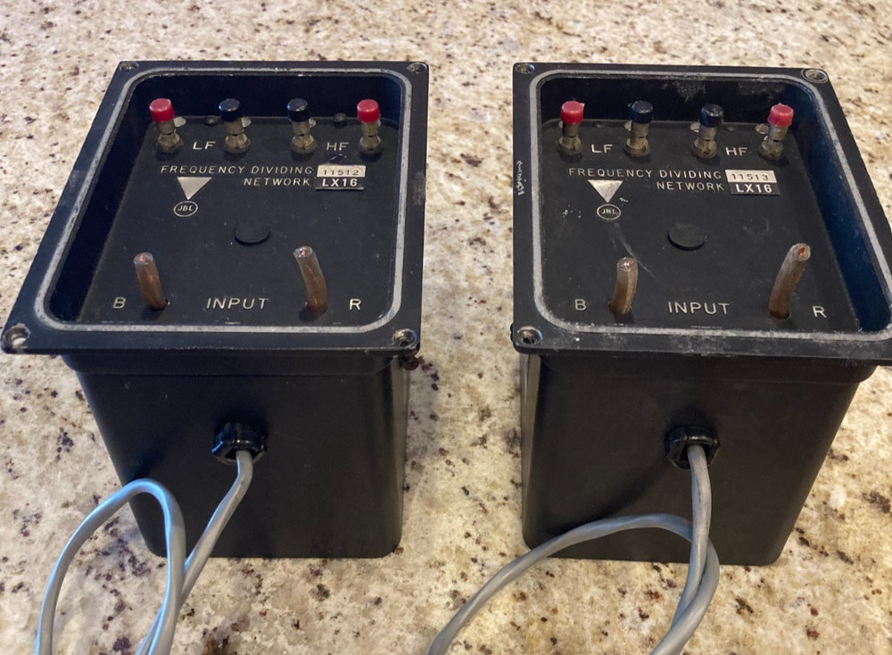 LX16 crossovers, REBUILT, consecutive serial #s, (Pair)