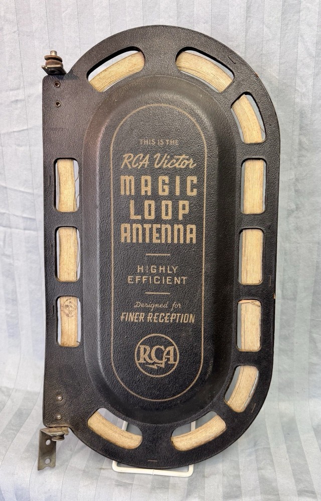 Vintage RCA Radio "MAGIC LOOP" INSIDE AERIAL Antenna. Untested