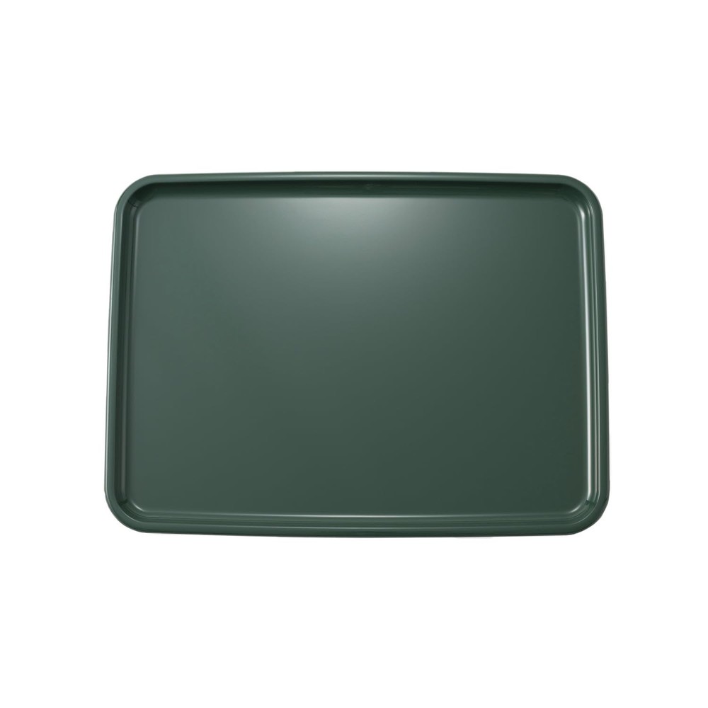 Tray, rectangular green 43cm non-slip stylish tray