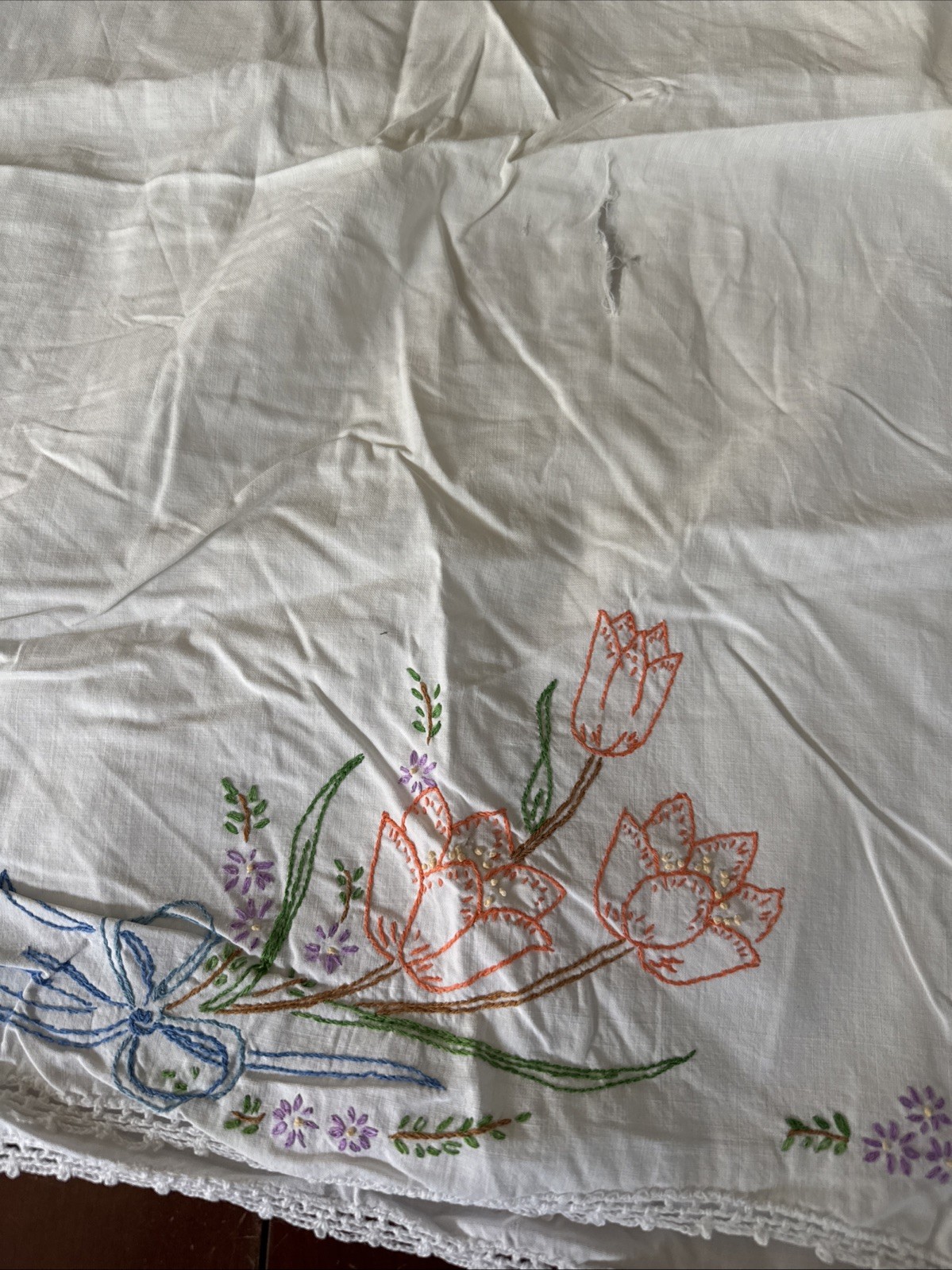 Lot Of Misfit Vintage Antique Linens Cutter Craft Sewing 10 Pieces