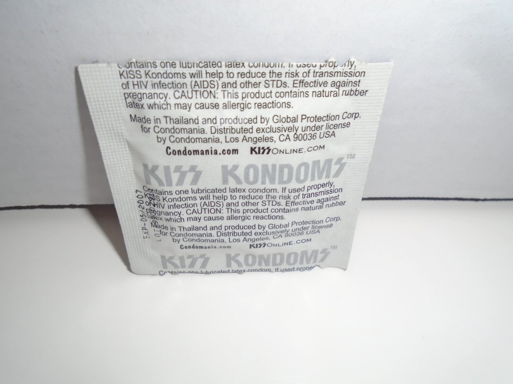 KISS GENE SIMMONS SEALED SINGLE CONDOM PACKAGE - THE DEMON