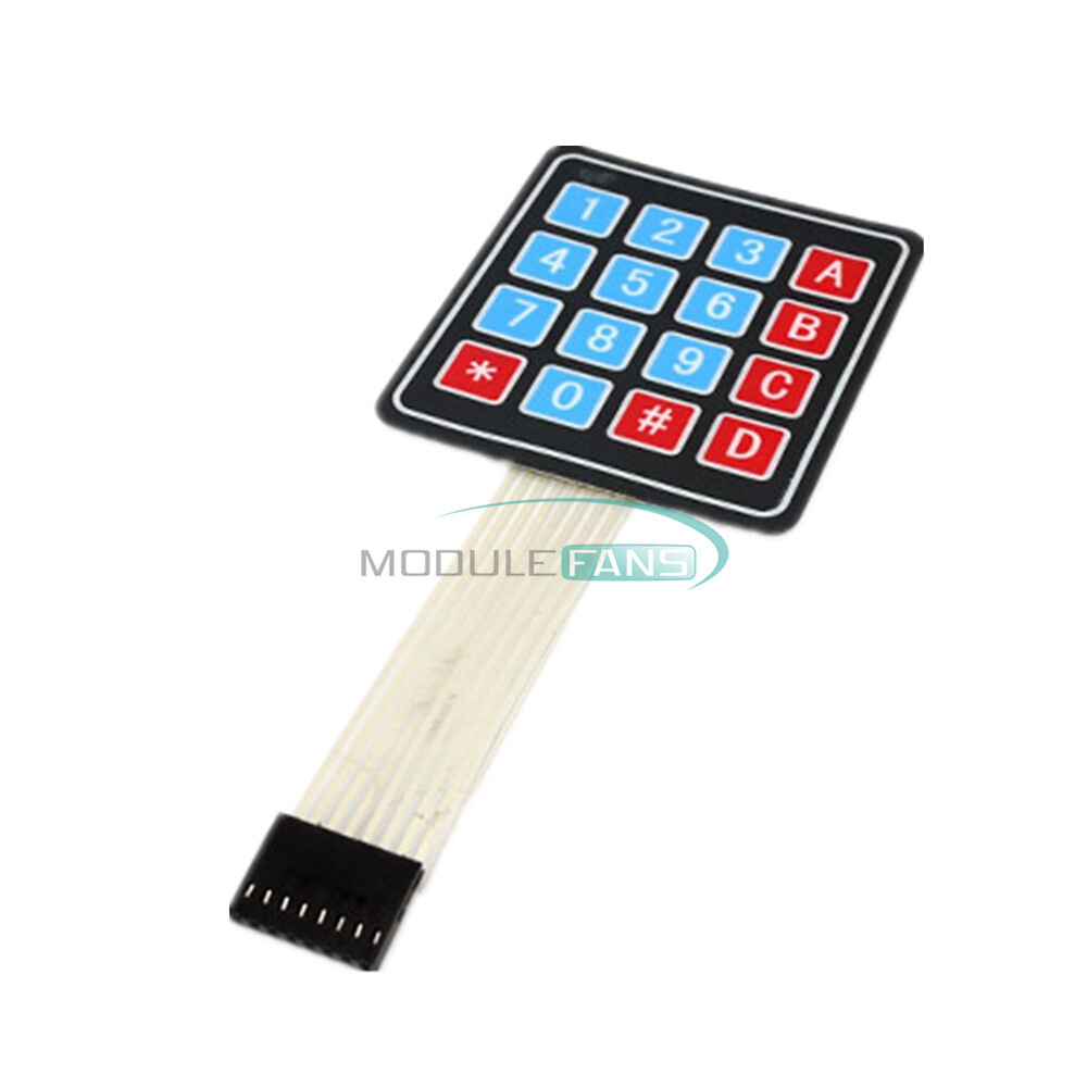 5PCS 4 x 4 Matrix Array 16 Key Membrane Switch Keypad Keyboard For AVR Arduino