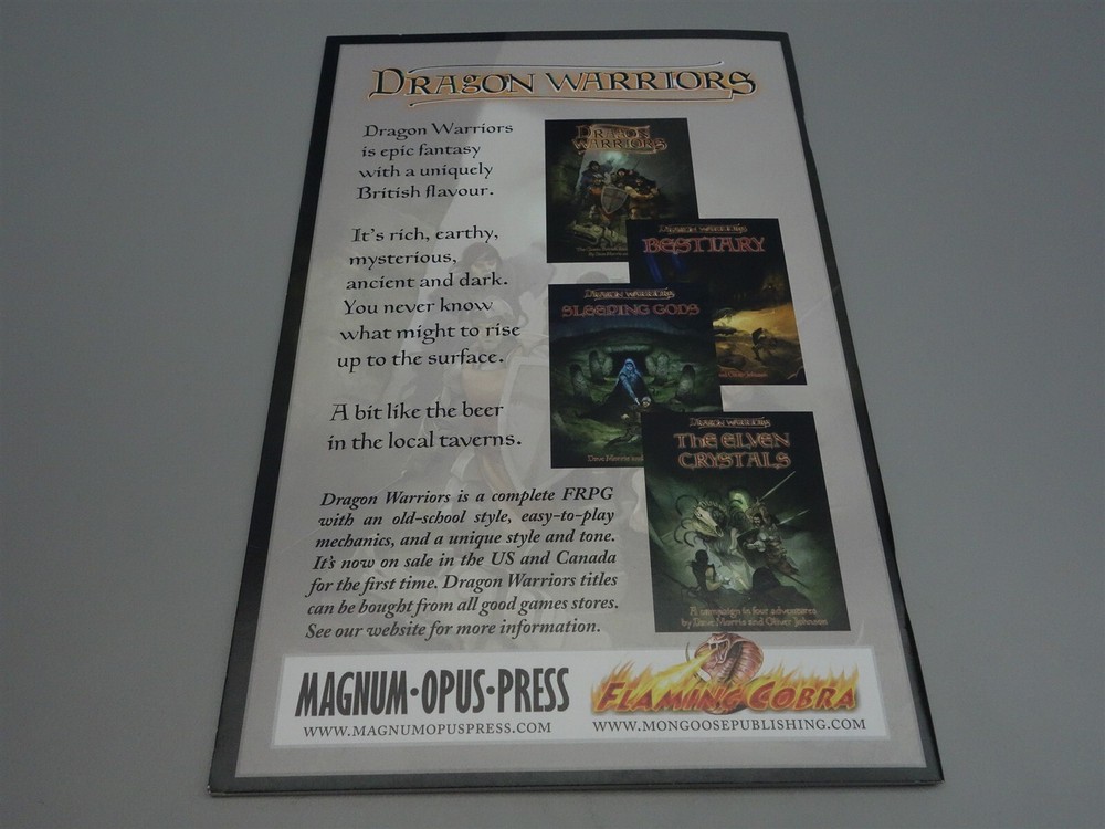 Free RPG Day: Dragon Warriors Introductory Book (Mongoose Publishing)