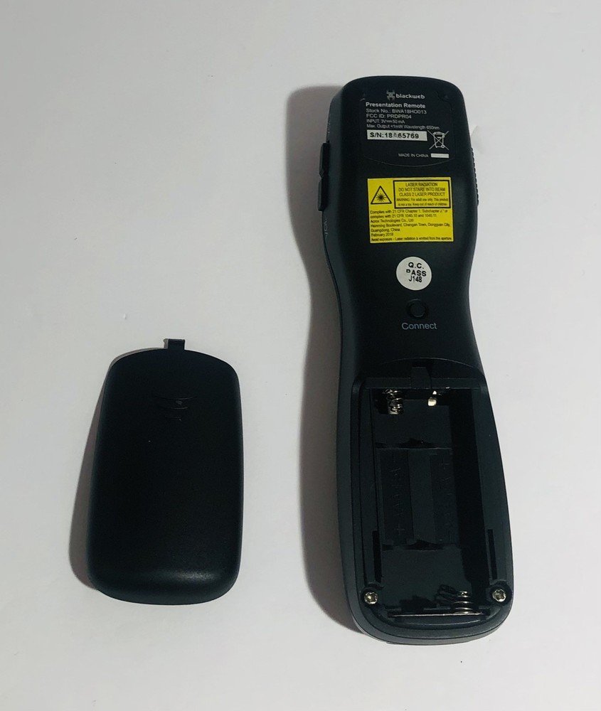 blackweb Wireless Presenter Pointer 2.4GHz USB Receiver 8 Buttons BWA18H0013