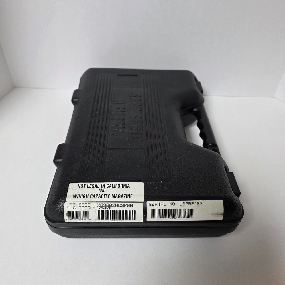 Springfield XD Sub Compact XD-40 Cal Factory Case XD9802