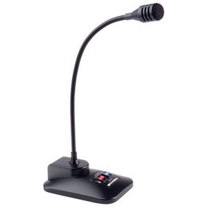 Bogen DDU250 Desktop Microphone - Dynamic - 100Hz to 12kHz - Cable - Black