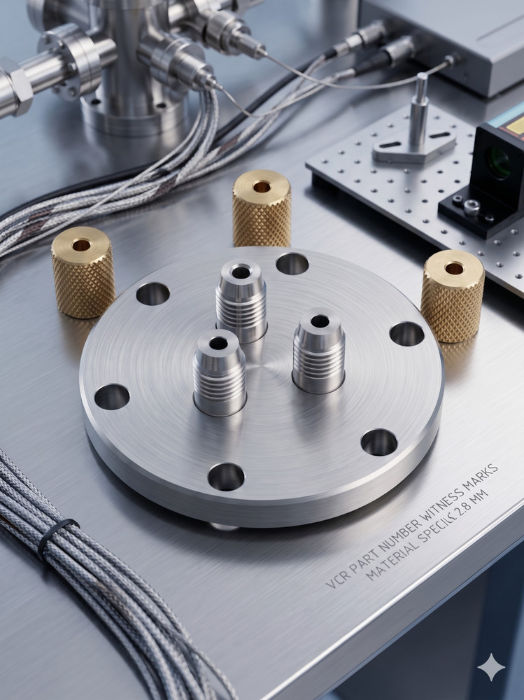 MDC | 601002 | COMPRESSION FEEDTHROUGH | CONFLAT/BRASS | 2.75"CF | HIGH VACUUM