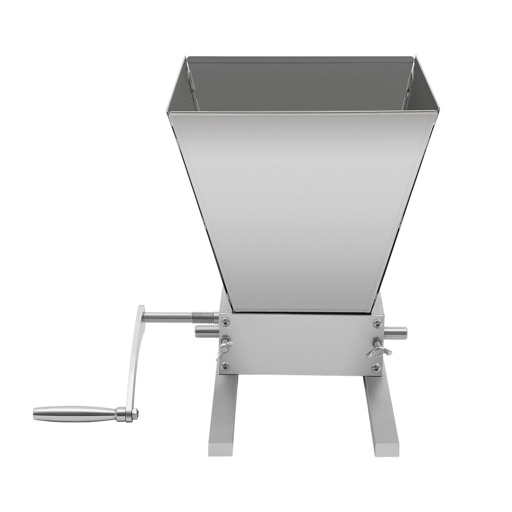 Manual Grain Mill Wheat Grinder Stainless Oat Feed Grinding Machine w/ 2 Rollers