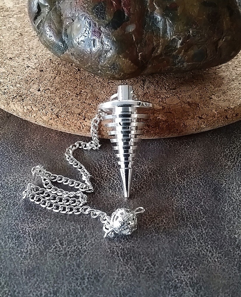JOE SMITH STYLE DANCING SILVER DOWSING PENDULUM, MOST ACCURATE ANYWHERE