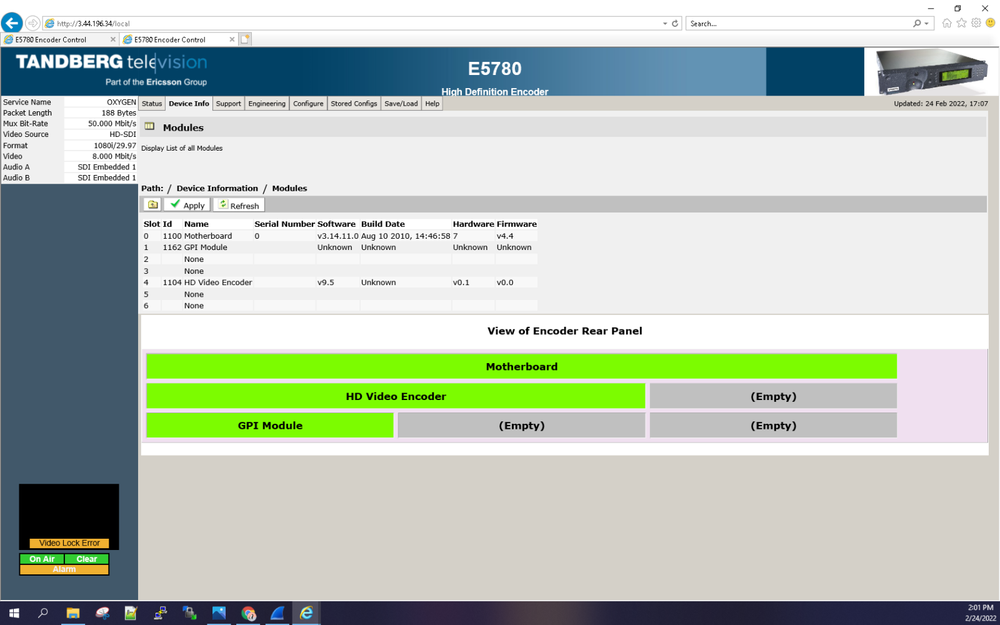 Tandberg Ericsson Encoder E5780