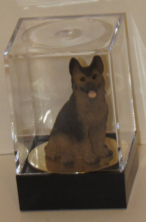 1992 Conversation Concepts Brown German Shepherd Tiny Ones Figurine
