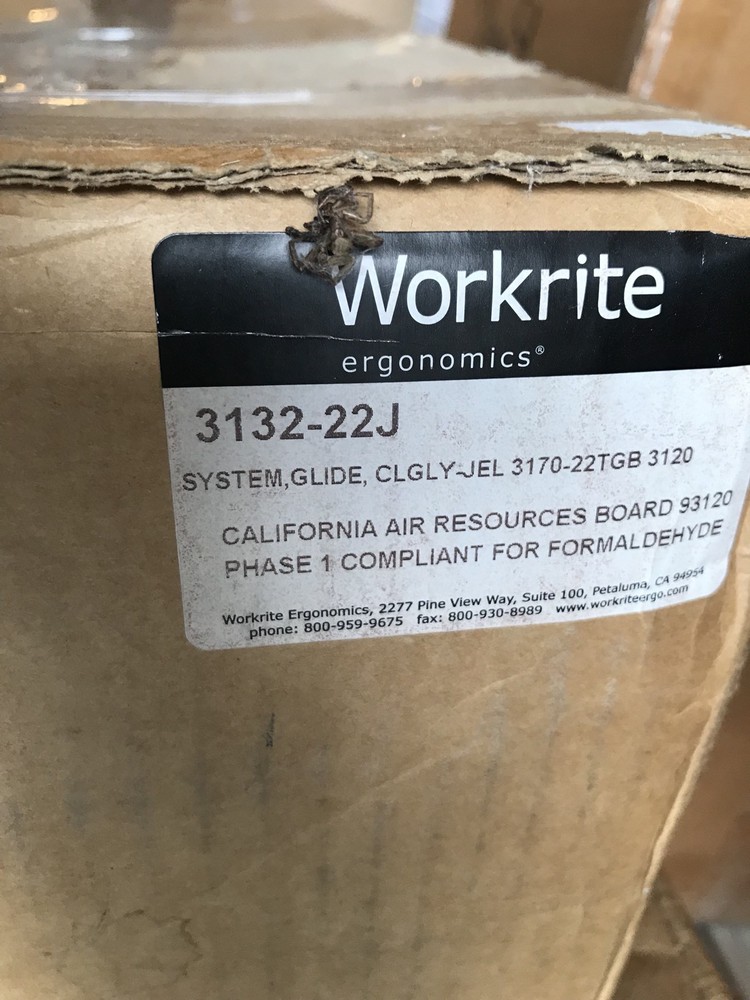 Workrite Glide2 Adjustable Keyboards - Preconfigured Systems 3132-22J - New!