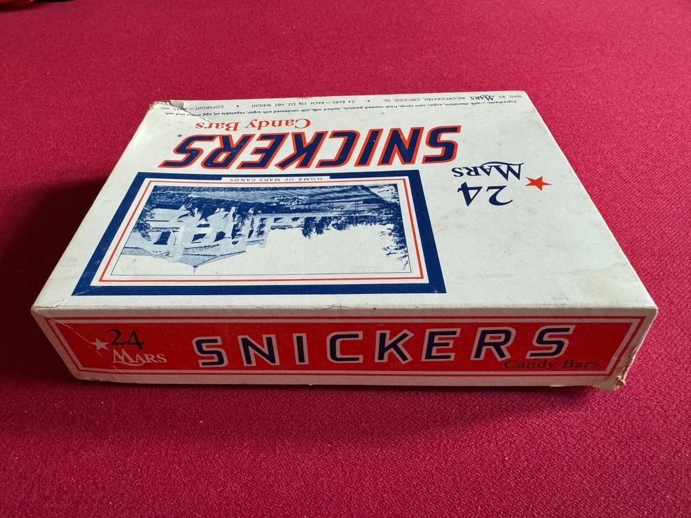 1950's, SNICKERS, Original Display Box (Scarce / Vintage)