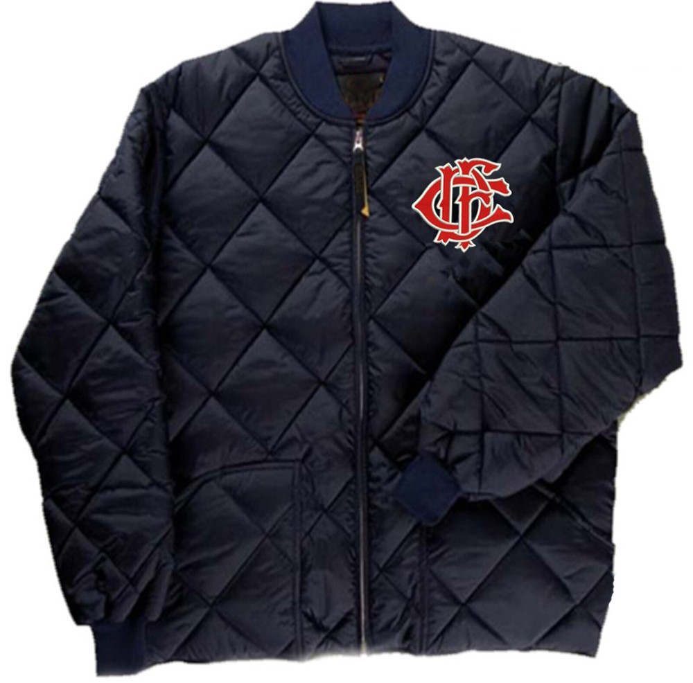 Chicago Fire Department Quilted Jacket Full Zip Letternest