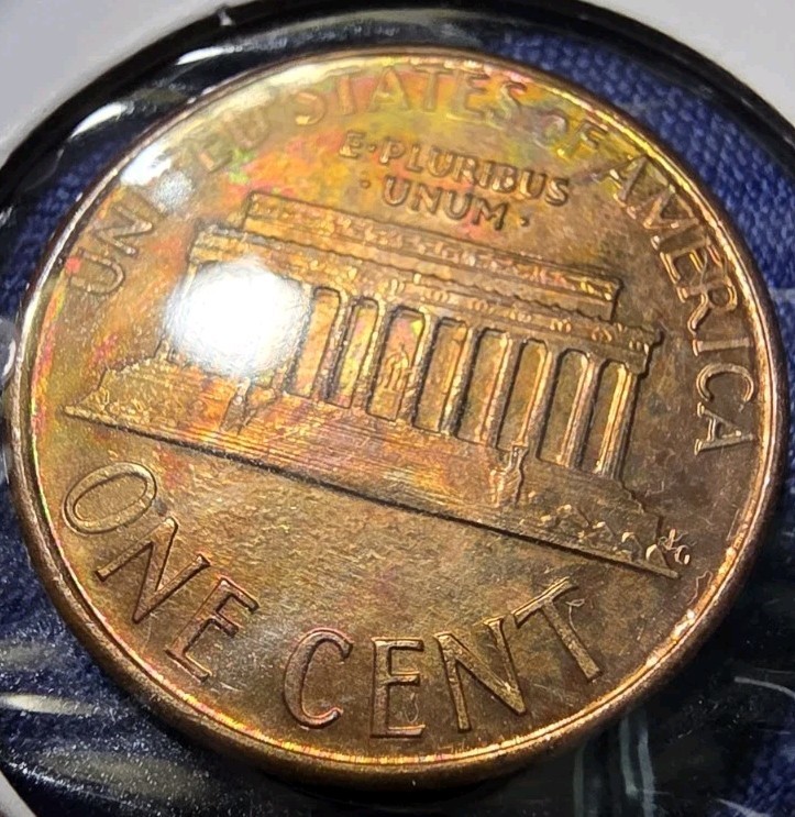 1987 D One cent penny Errors 🔥Slight Toning🔥 BU.