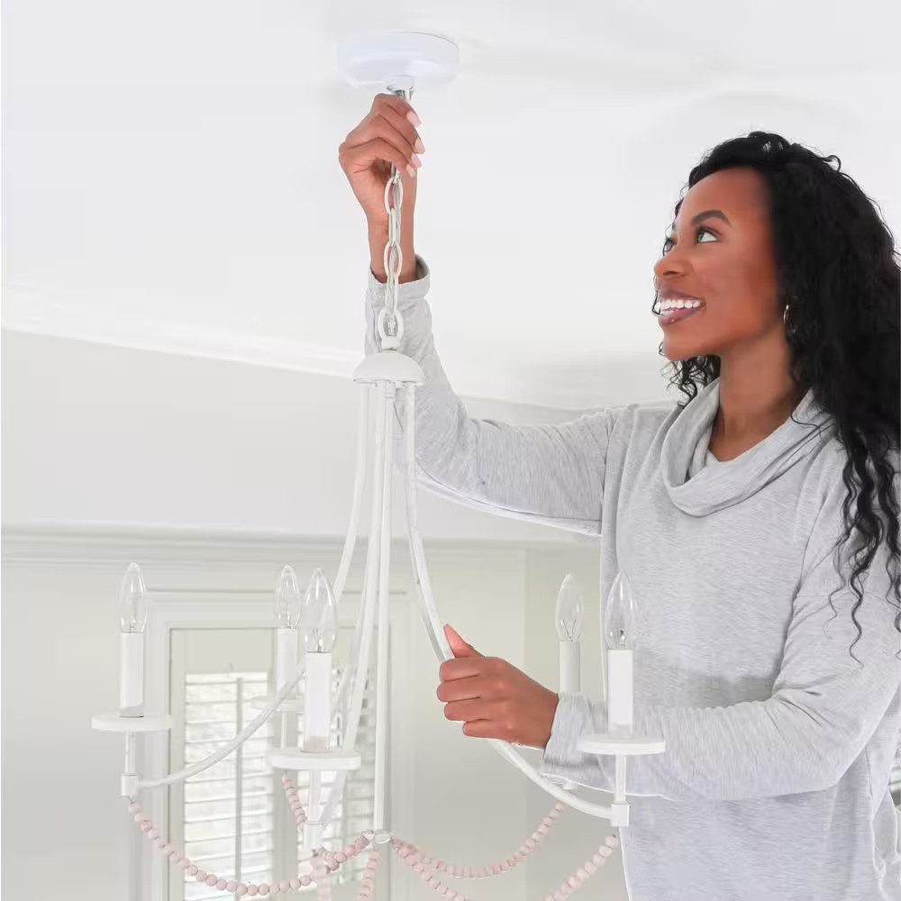 5 In. Matte White Plug and Play Lighting Base - Carina
