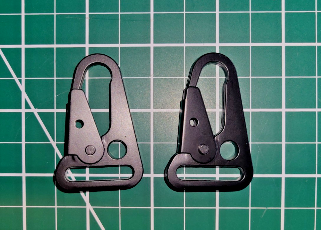 2 PC - HK Style Snap Hook Metal Sling Clip 1 in Sling For 1" 25mm Webbing