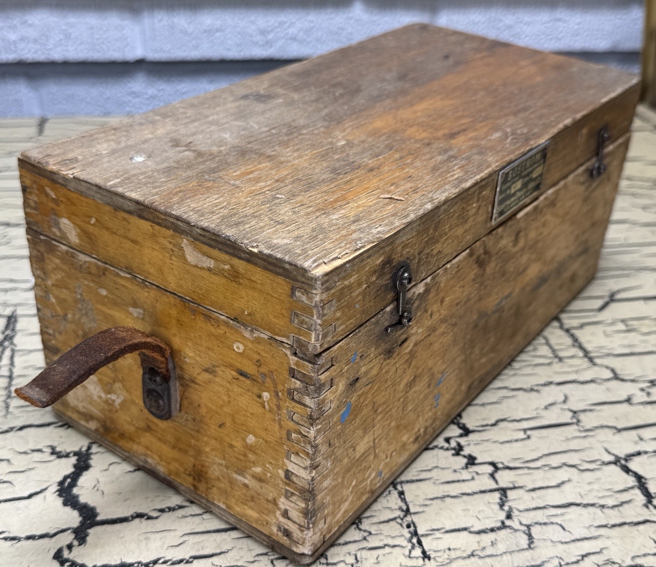 VTG Bostrom Brady MFG No 4 Contractors Survey Transit Level in Wooden Box USA