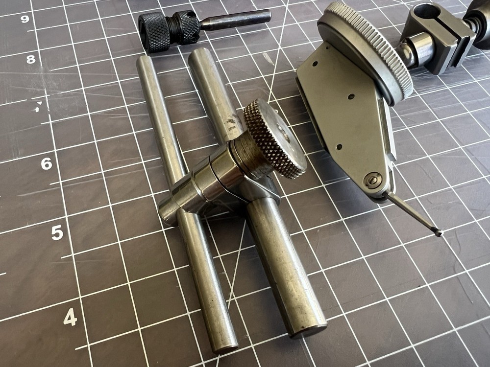 Starrett Dial Test Indicator 709 ACZ w/ Attachments Kit, Papers, Case and Box