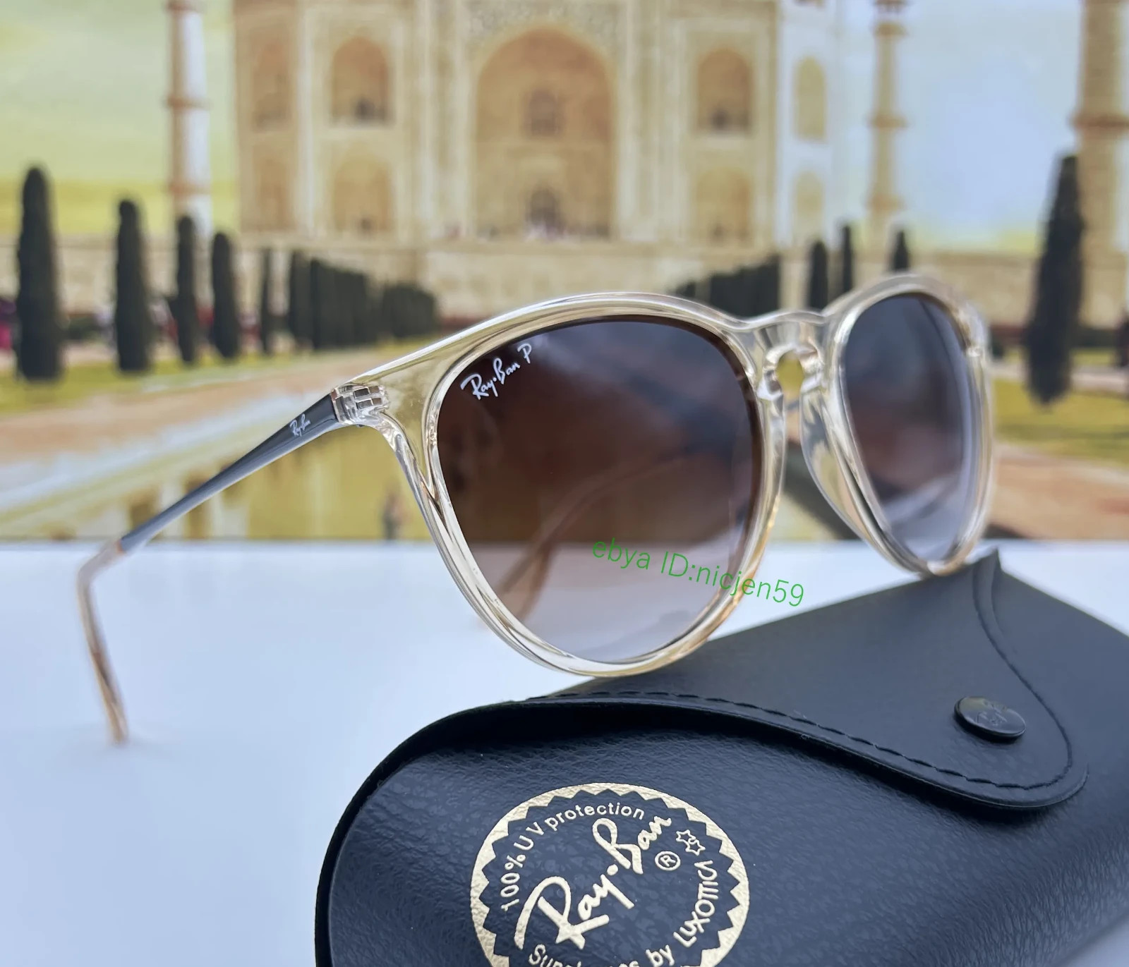 Ray-Ban RB4171P Erika Color Mix Polarized Brown Gradient Sunglasses 6514/13 54mm