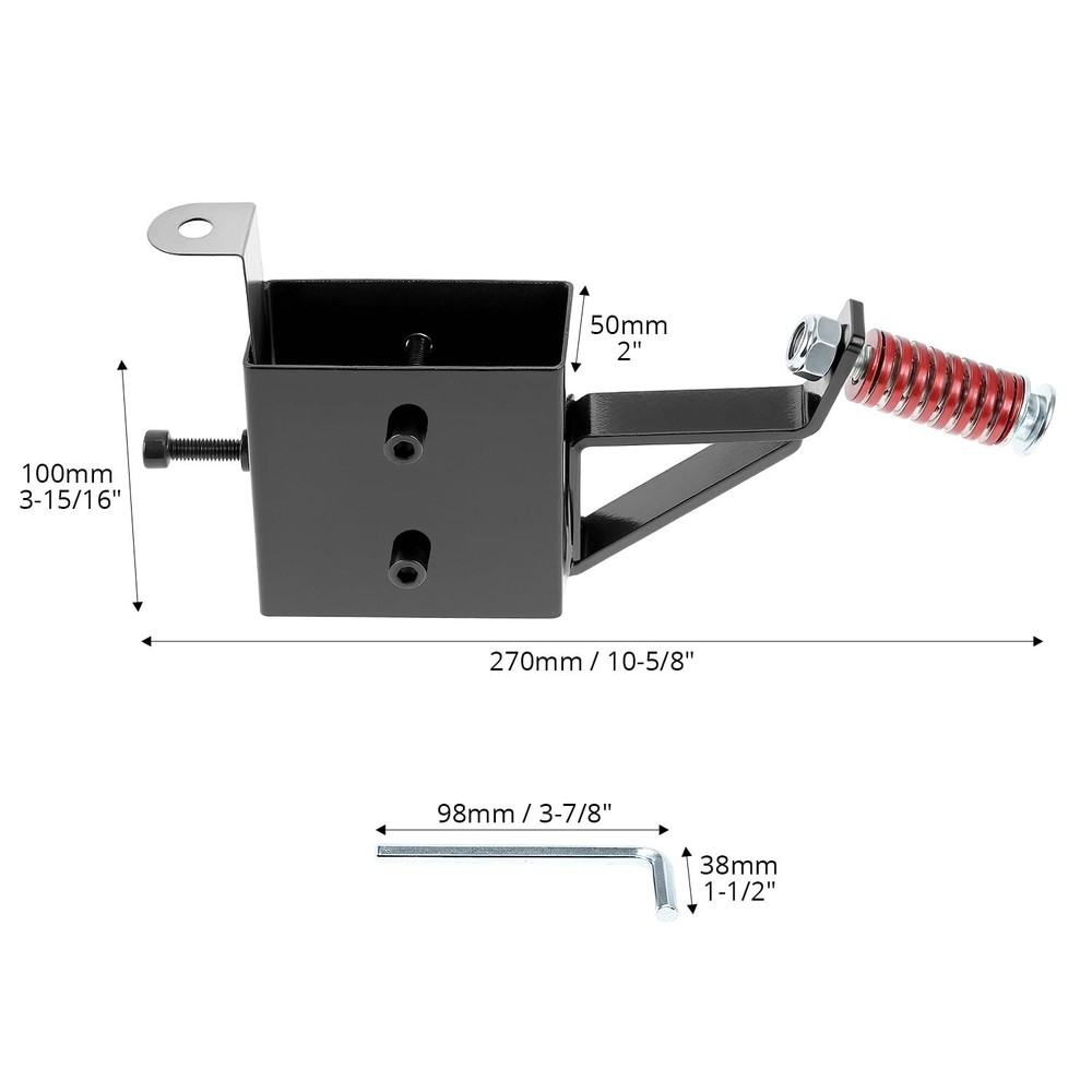 QWORK Target Hanger with Hardware, 2x4 inches Mount Bracket for Black