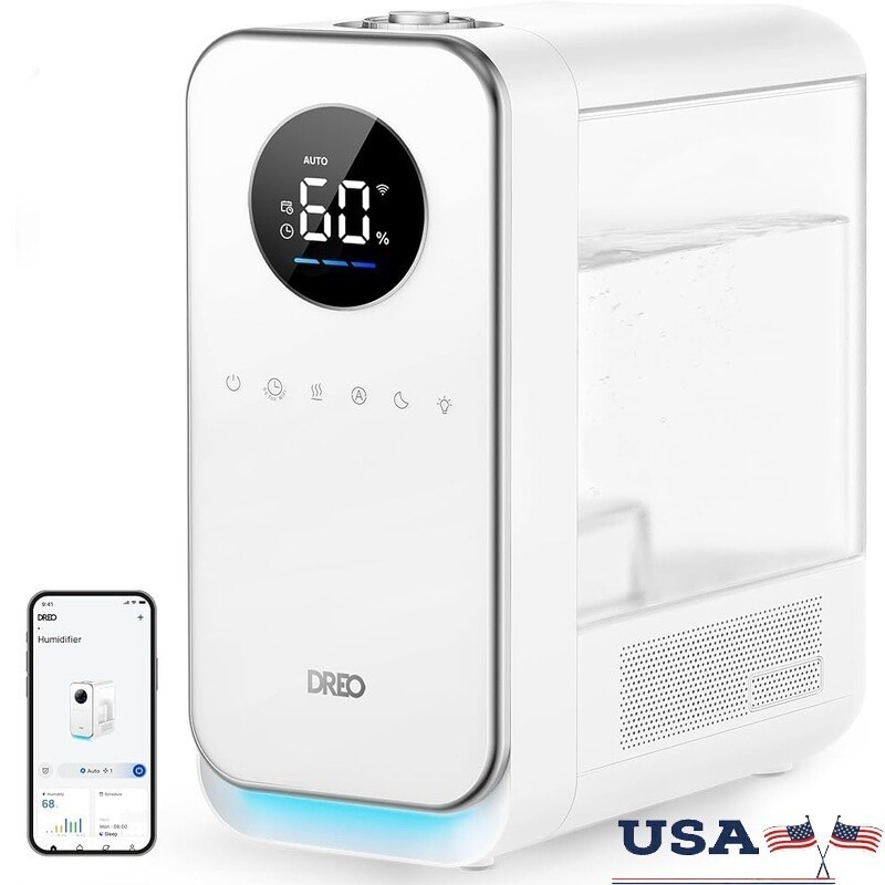 Smart Quiet Cool Mist Humidifier 5L 50Hr Alexa Google Night Light Diffuser New