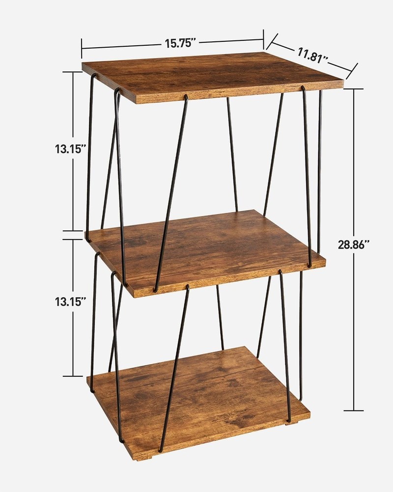 Side Table , Tall End Table, Small Accent Table, Bedside Table for Living Room