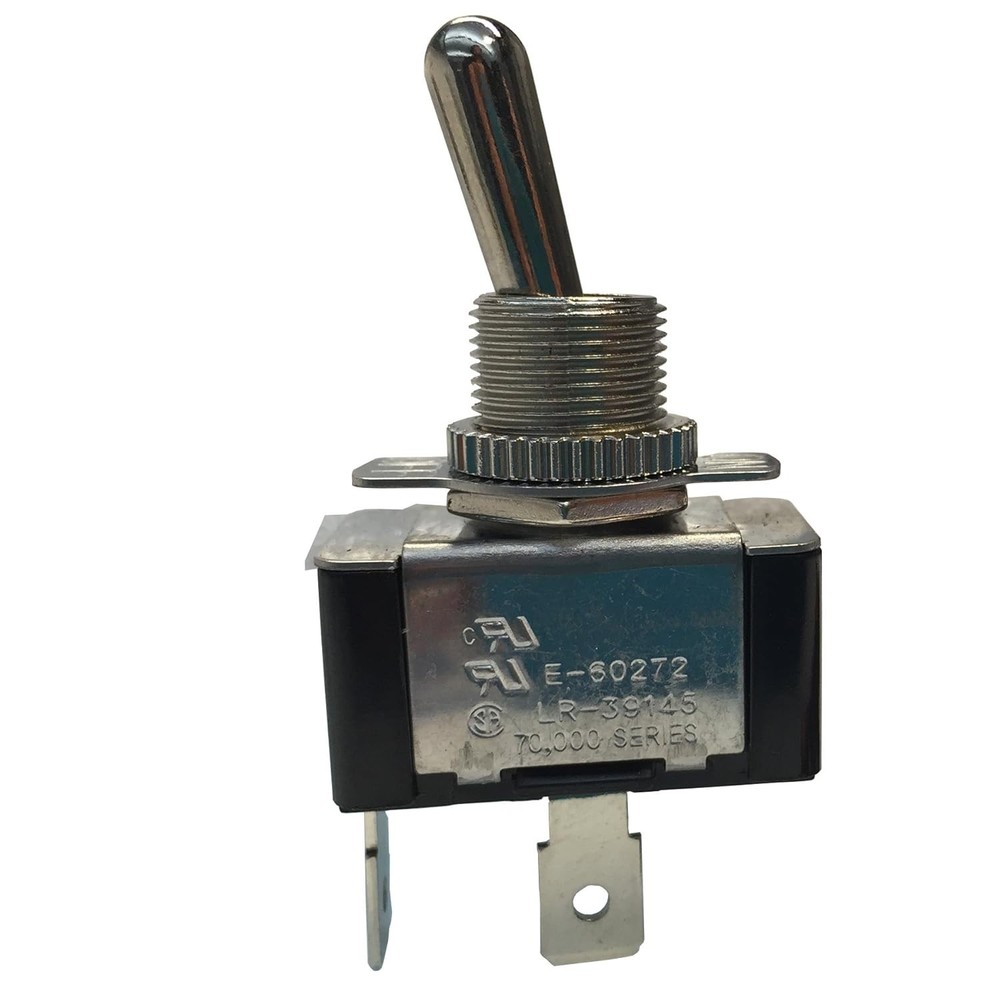 Surface Mount Heavy-Duty Toggle Switch, 20A/125V AC, SPST Configuration