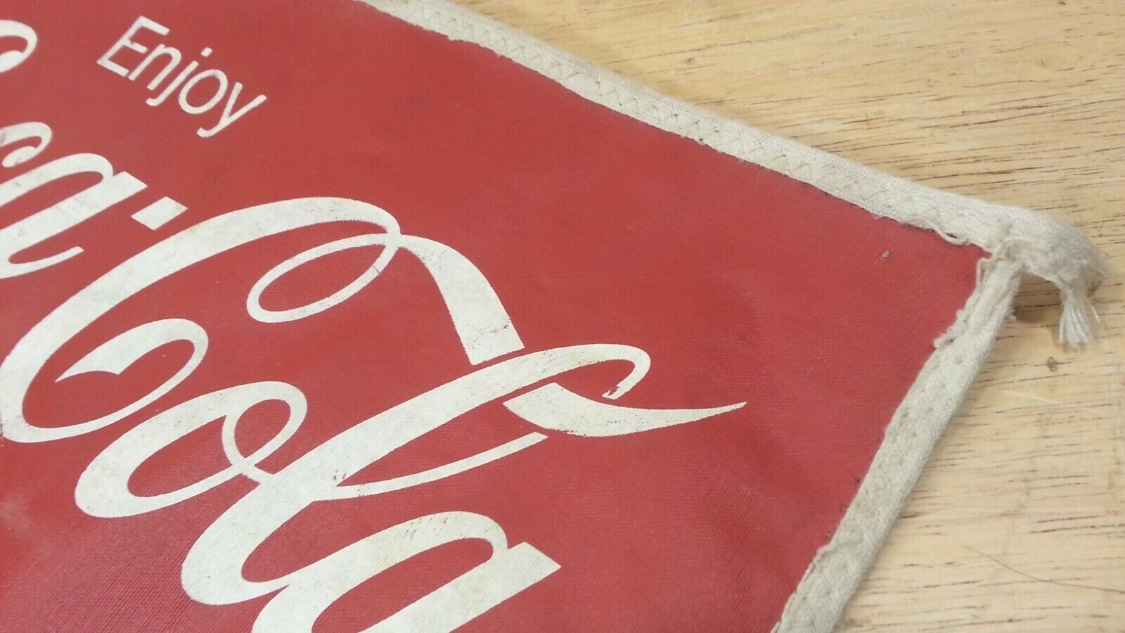 Coca Cola and Coke - Vinyl - Mini Signs / Placemats - SET of 2 - 14.75" W