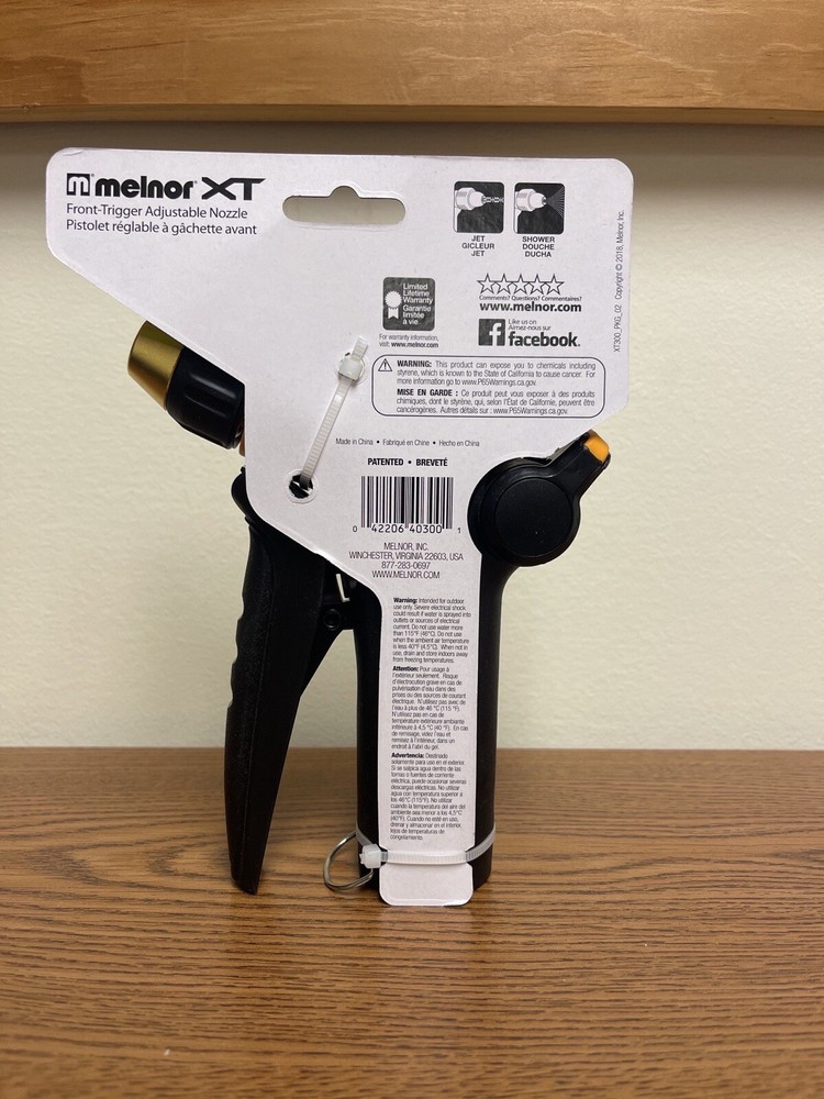 Melnor XT300 Front Trigger Adjustable Spray Nozzle