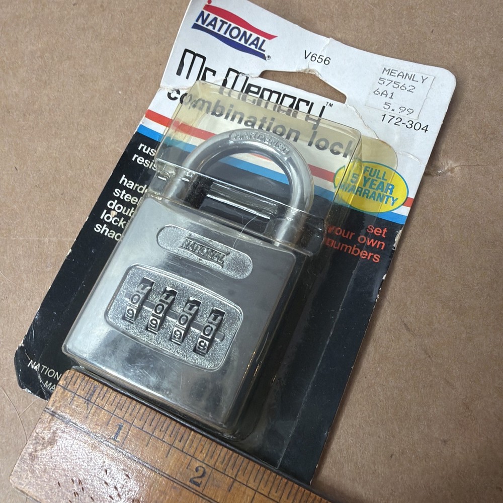National Mr. Memory Combination Lock V656