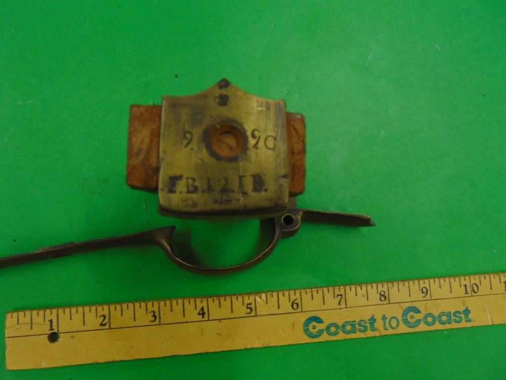 Marked brass Buttplate and Triggerguard German Pottsdam 1839