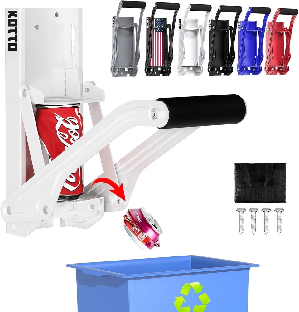 Can Crusher Wall Mounted Can Crushers Recycling W/ Auto-Drop System -Built-in
