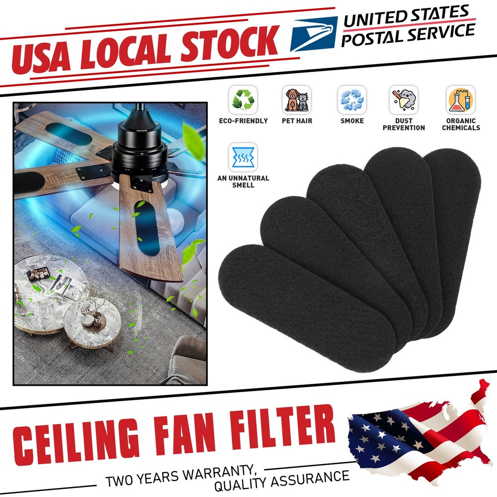 3MM Ceiling Fan Filter Ceiling  Active Shell Carbon Fiber Filter Quick