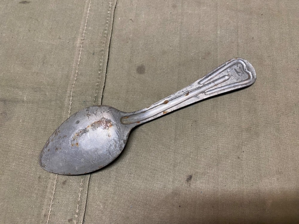 ORIGINAL WWI WWII US ARMY M1910 MESS KIT SPOON UTENSIL-DATED 1918