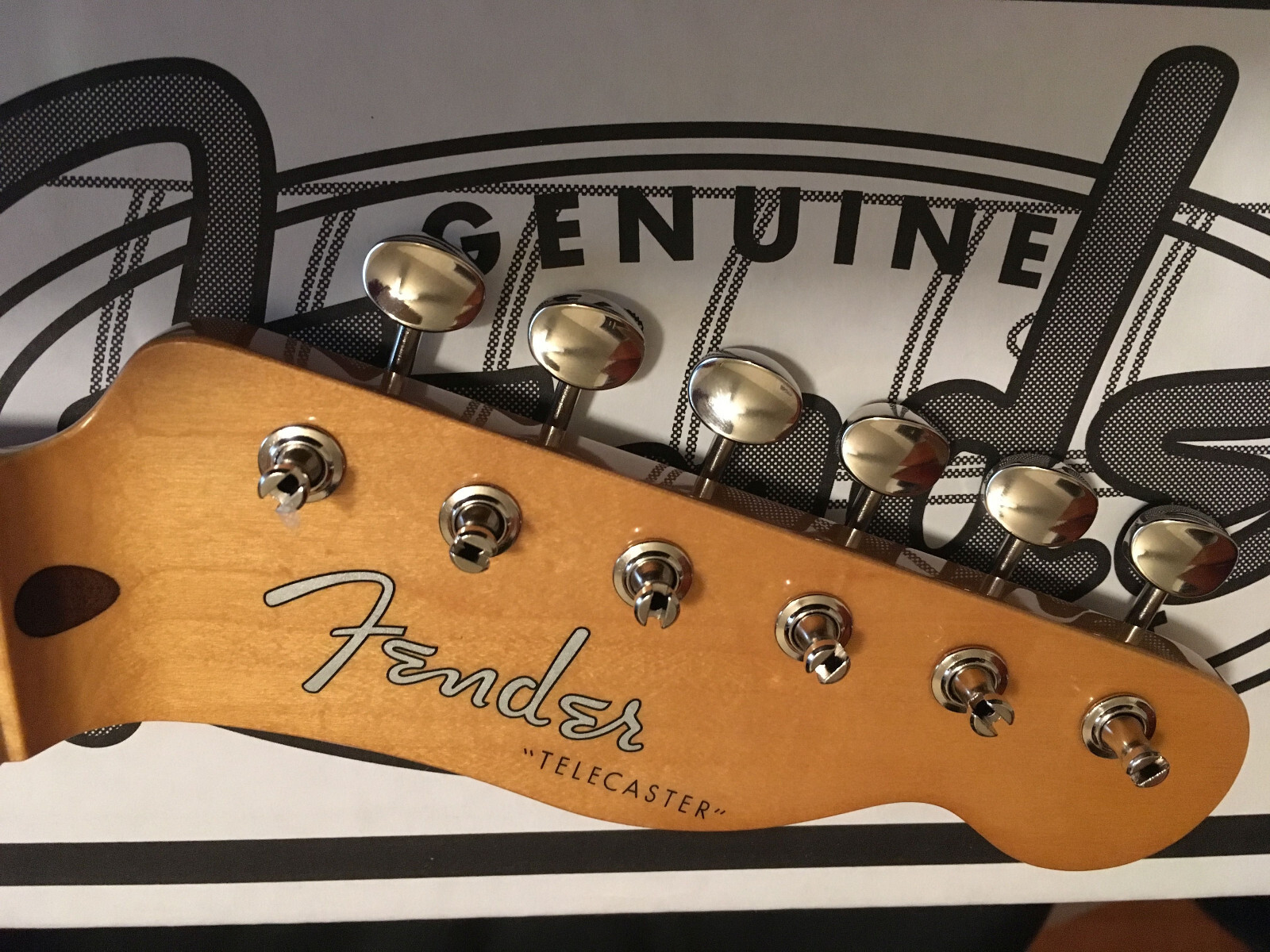 NEW 9.5 Radius GENUINE FENDER 51 STYLE Fat U Shaped TELECASTER MAPLE With Tuners