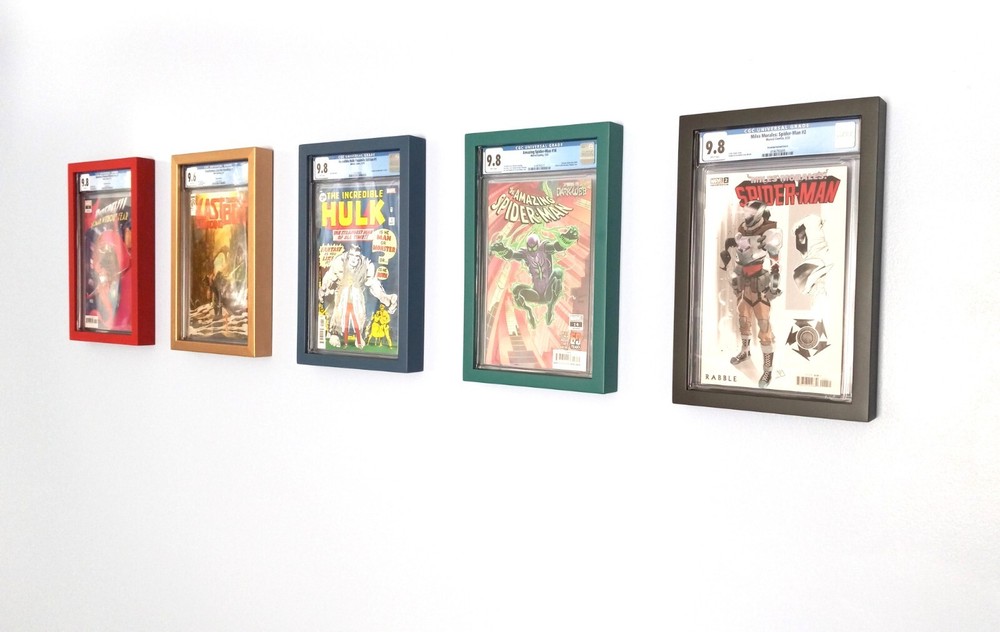 Graded Comic Book Frames (SOLID WOOD) Wall Mount HIGH END Display For CGC & CBCS