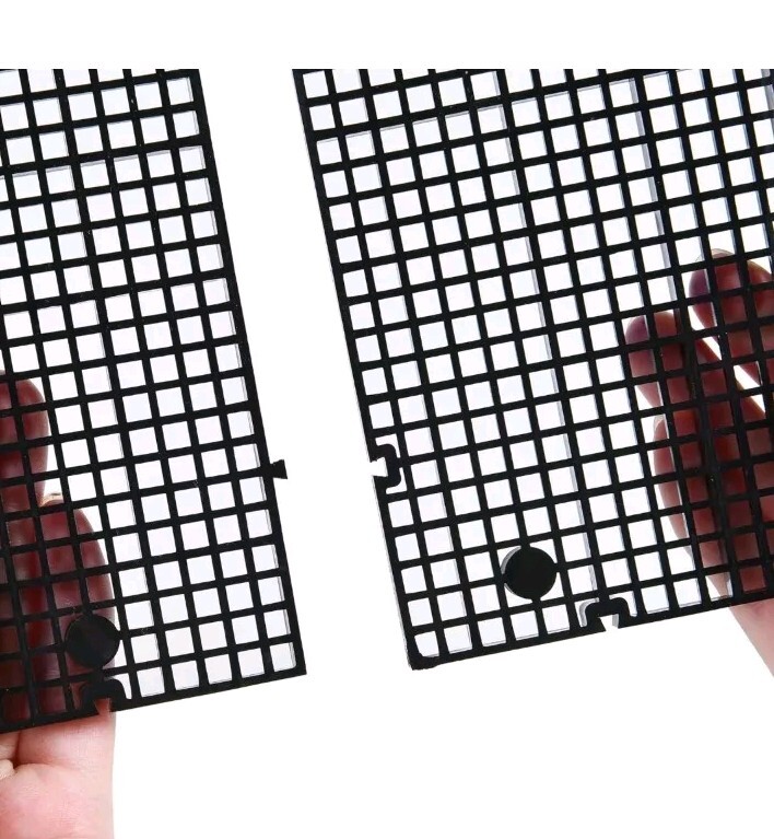 8 Pcs Aquarium Divider Tray Plastic Grid Aquarium Egg Crate Light Diffuser, Fish