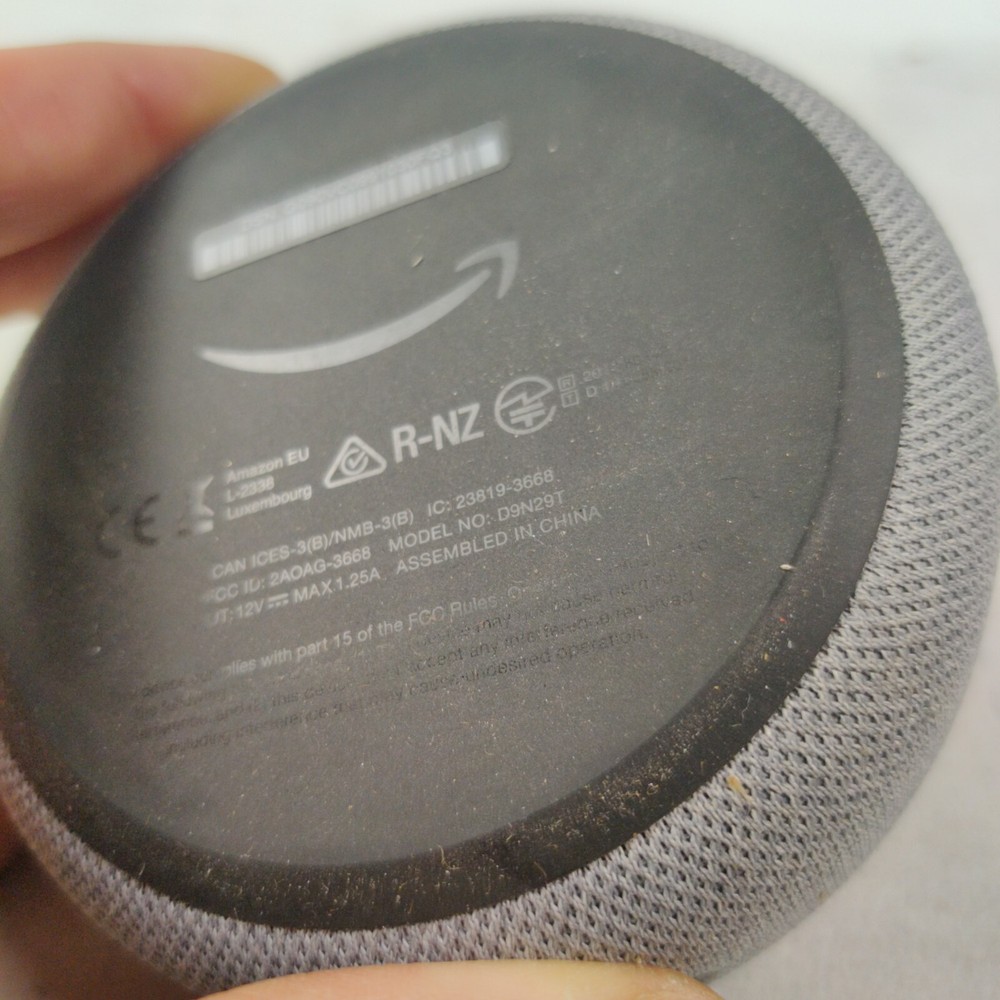 Amazon Echo Dot 3rd Gen Smart Speaker - Heather Gray (D9N29T) NO POWER CORD
