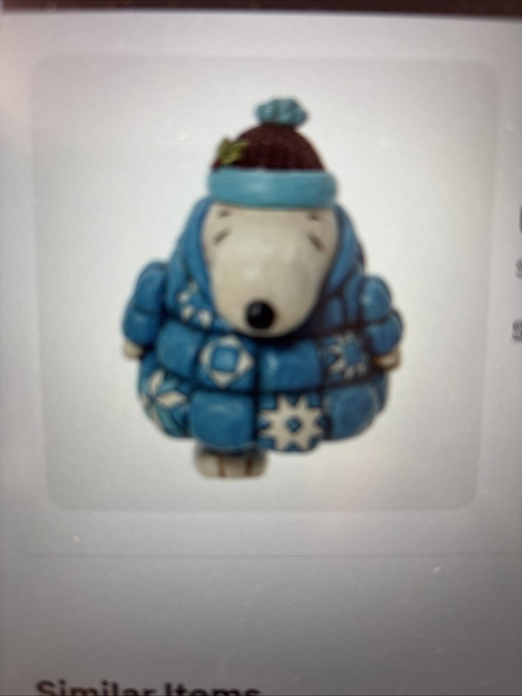Jim Shore 6013049 Peanuts Snoopy Puffer Jacket Mini 3.3” 2023 NIB