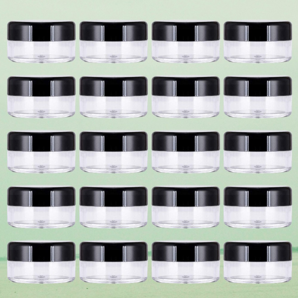 60 Pcs Empty Sample Containers Makeup Storage Jars Cosmetic Round Pot