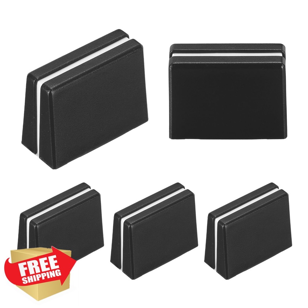 MECCANIXITY 5pc Black Mixer Fader Knobs Slider Potentiometer Caps