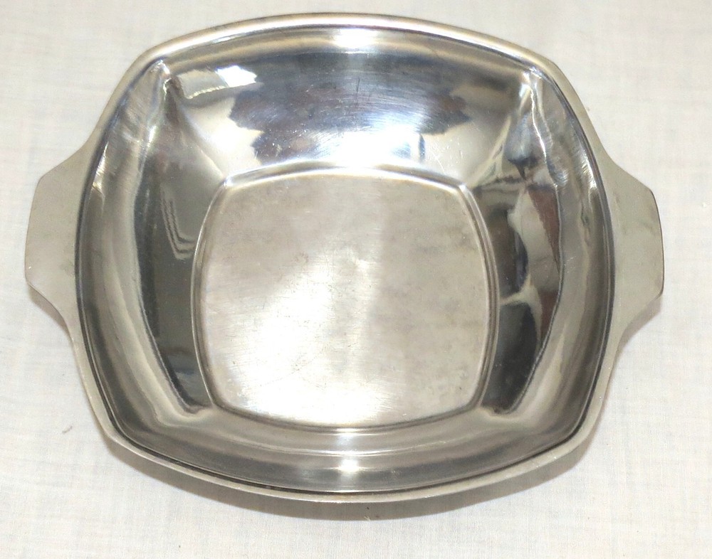 Stainless Steel 9” Square Handled Serving Dish MSM