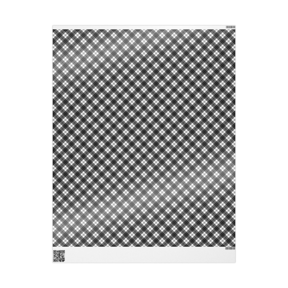 Black and White Plaid Option 11 Wrapping Papers