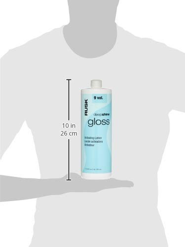 RUSK Deepshine Gloss Activating Lotion, 33.8 Oz, 9 Vol.